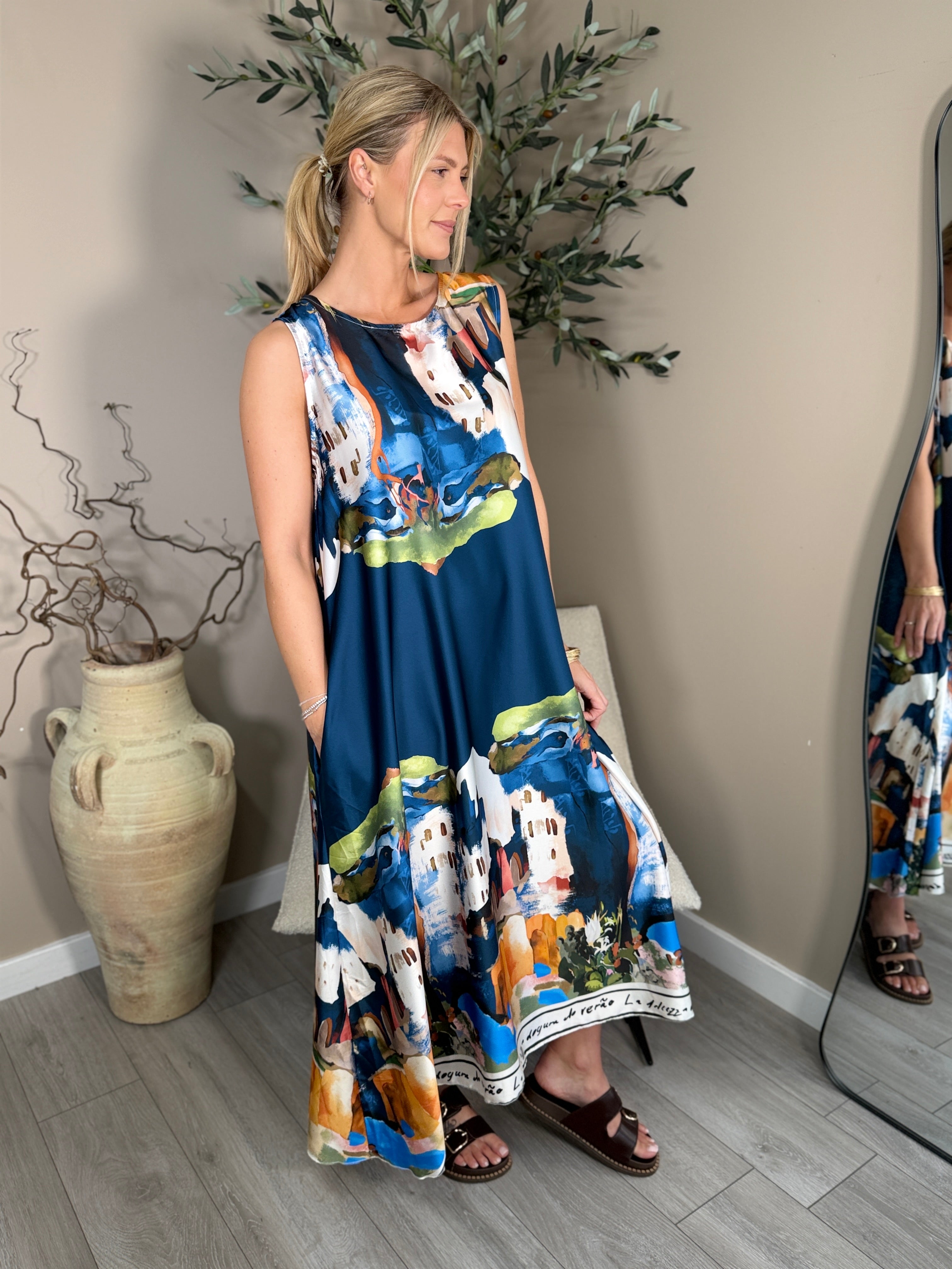 Amalfi Satin Dress