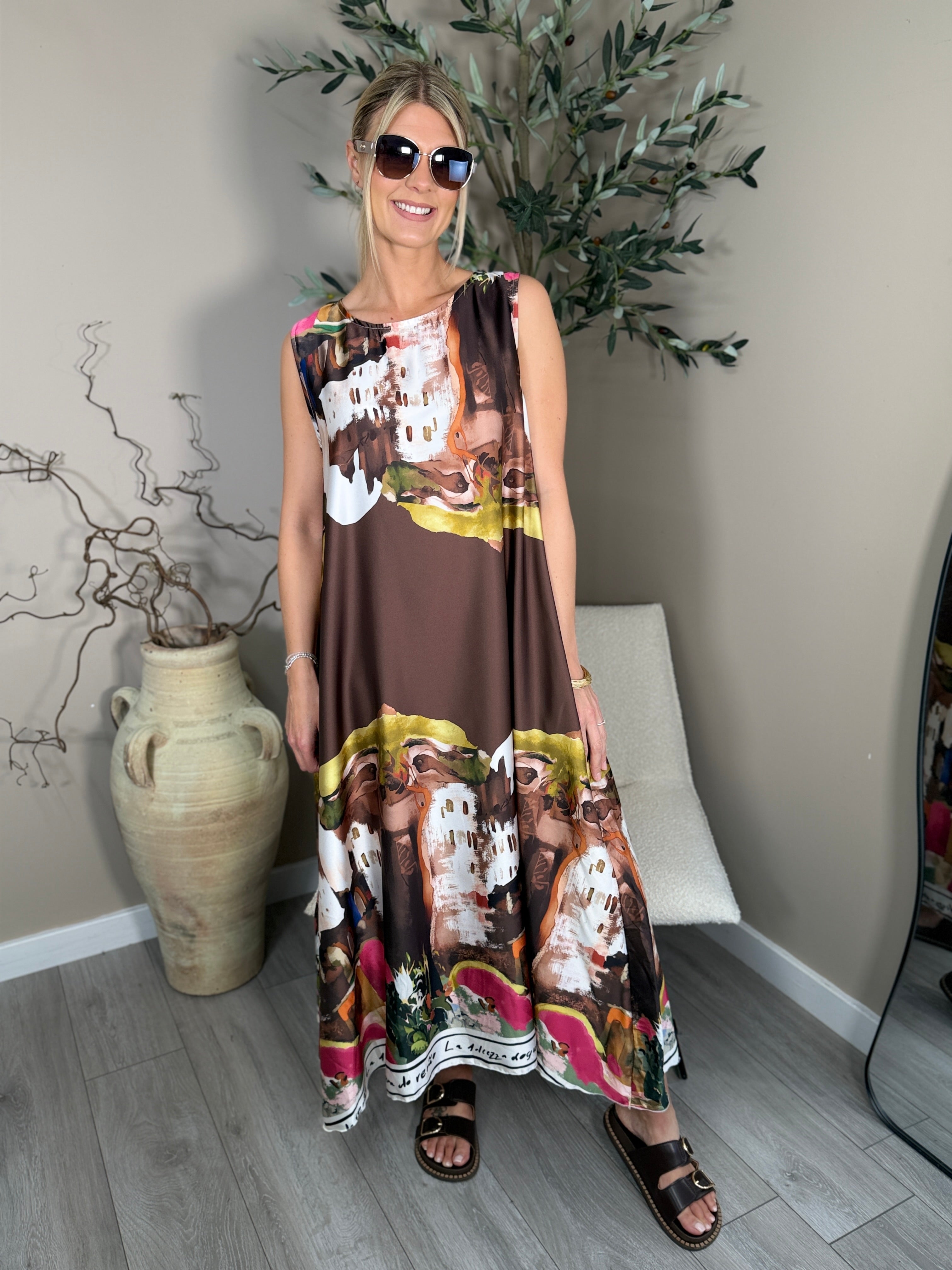Amalfi Satin Dress