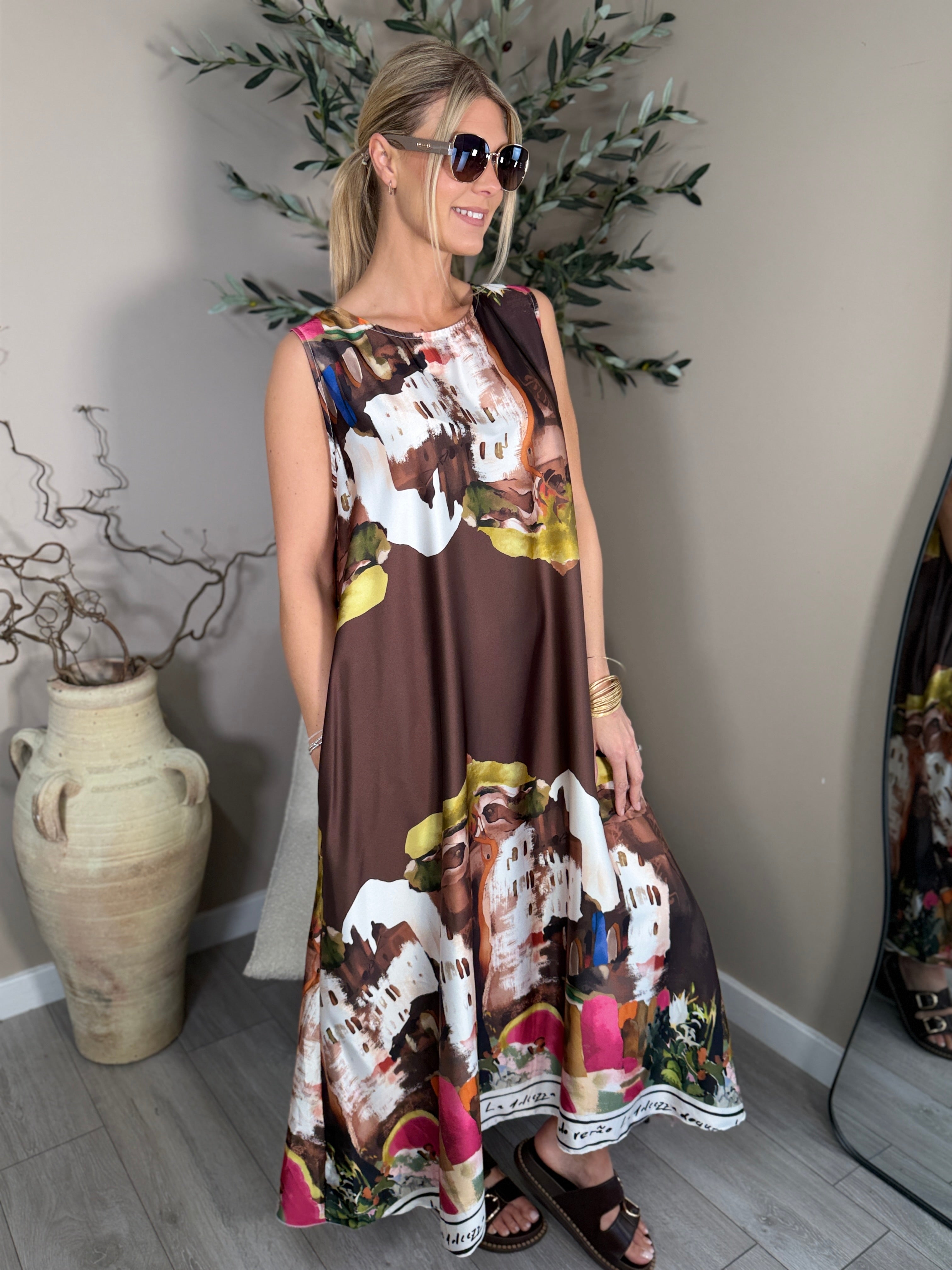 Amalfi Satin Dress