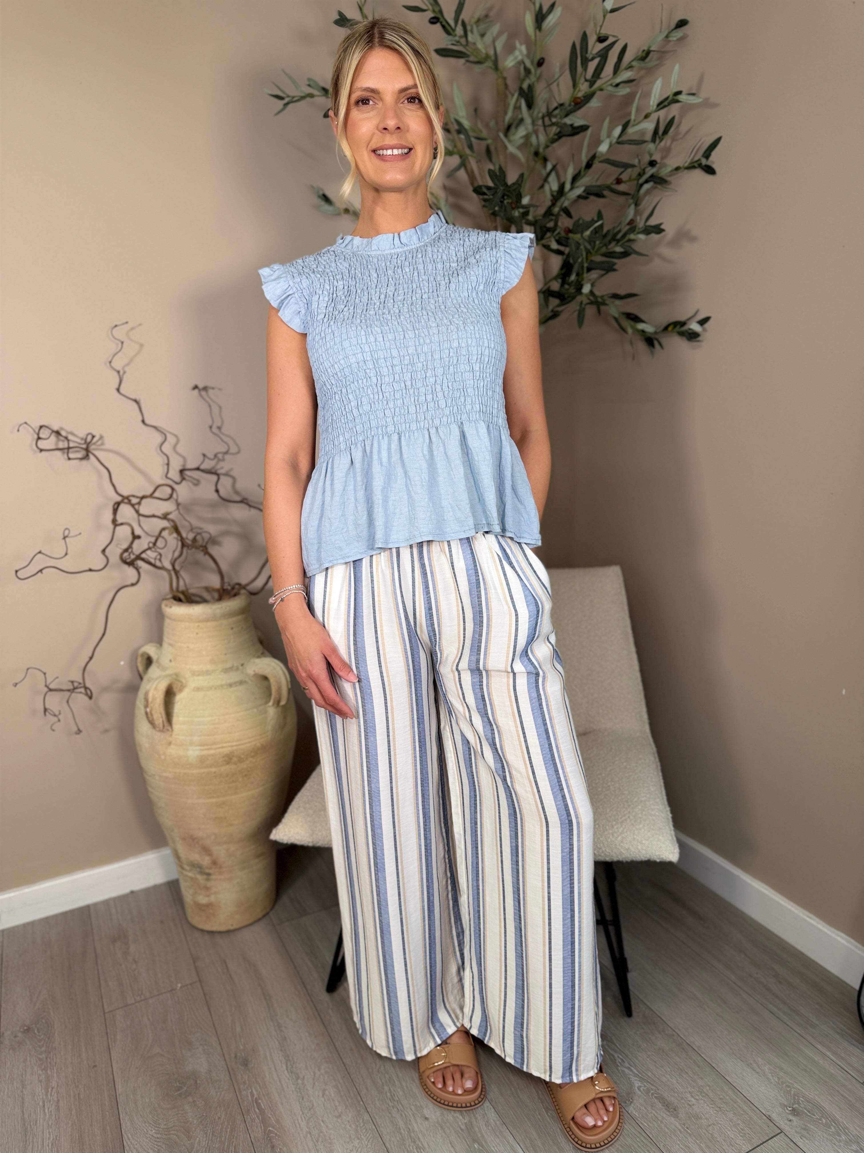Capri Frill Sleeve Top
