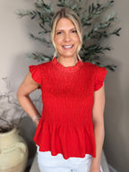 Capri Frill Sleeve Top