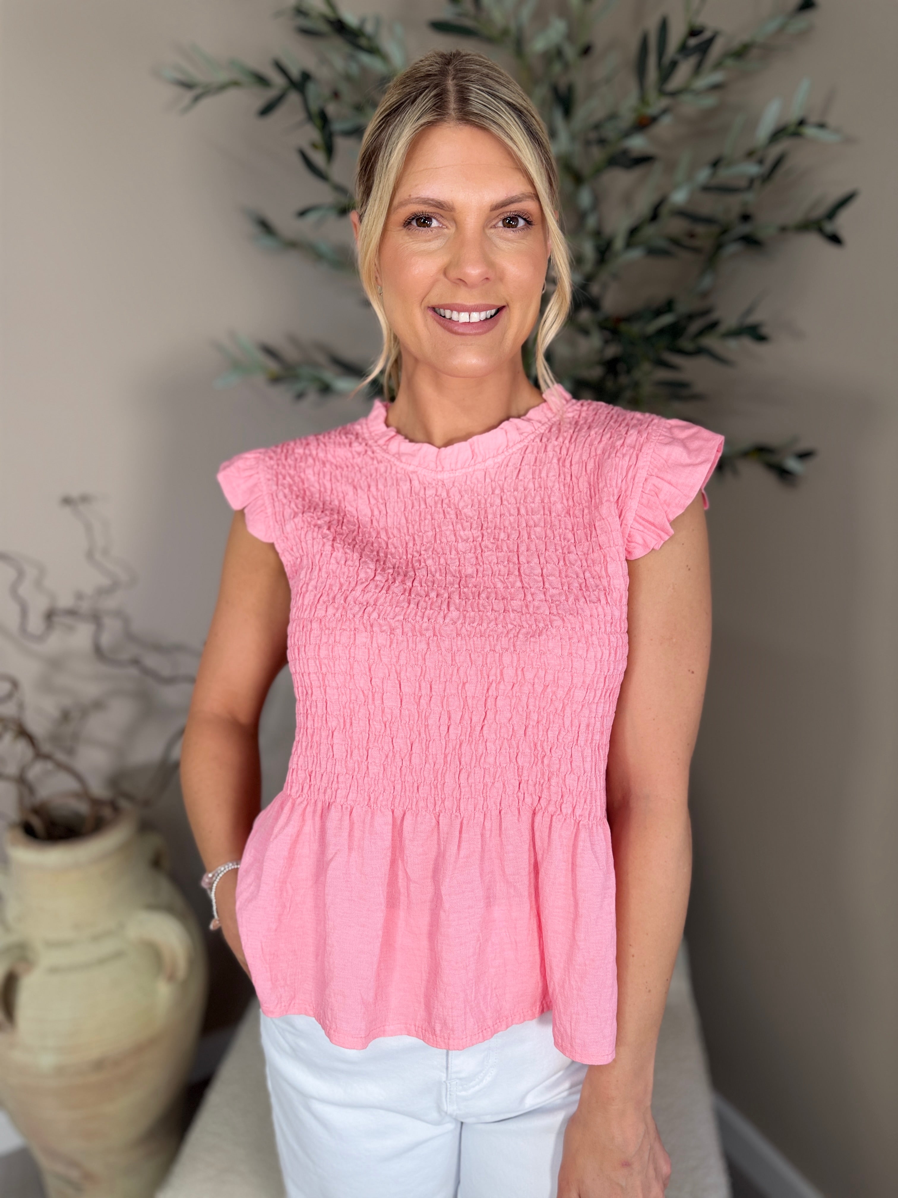 Capri Frill Sleeve Top