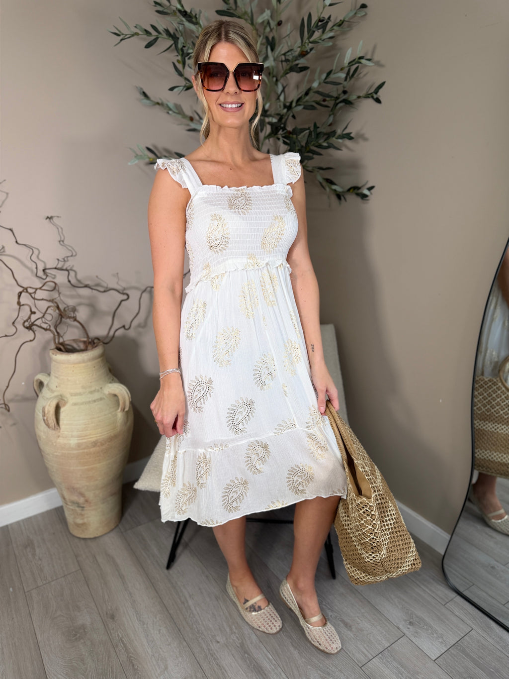 Ibiza Gold Dress