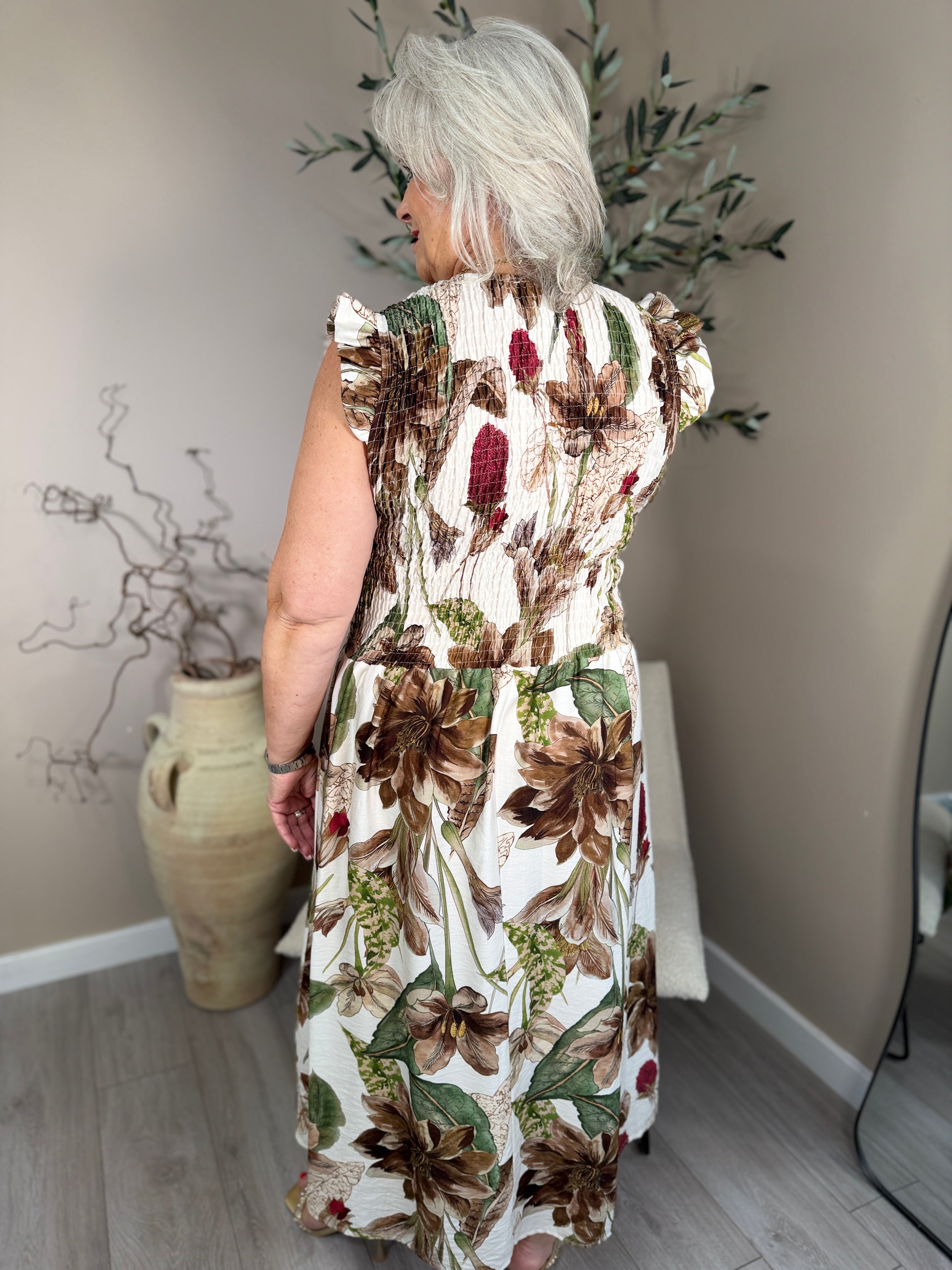 Capri Floral Tie Front Dress