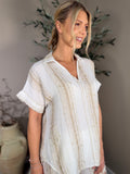 Morocco Collared Top