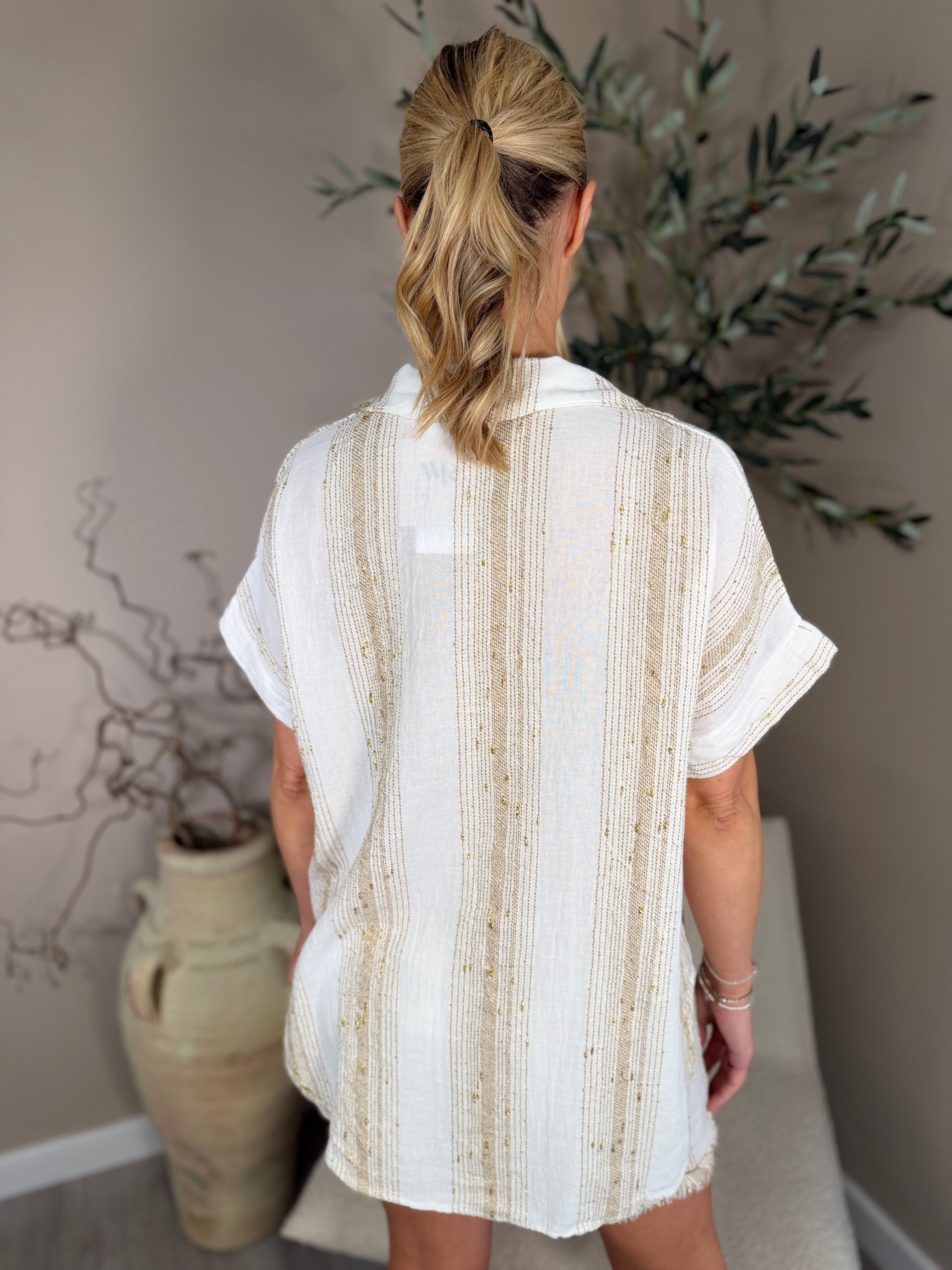 Morocco Collared Top