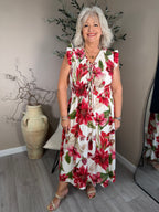 Capri Floral Tie Front Dress