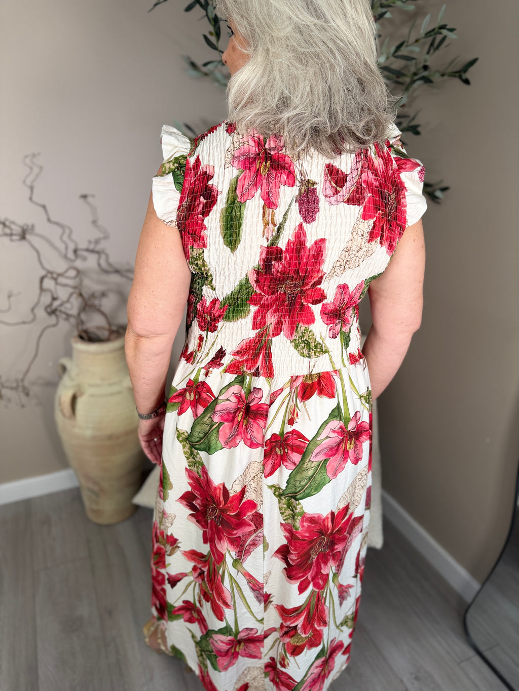 Capri Floral Tie Front Dress