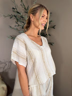 Morocco V Neck Top
