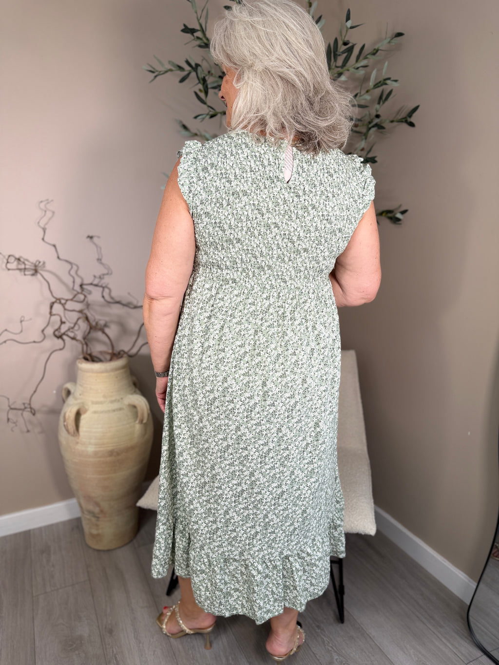 Capri Frill Sleeve Dress