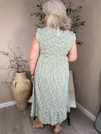 Capri Frill Sleeve Dress
