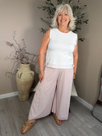 Ditzy Shirred Trousers