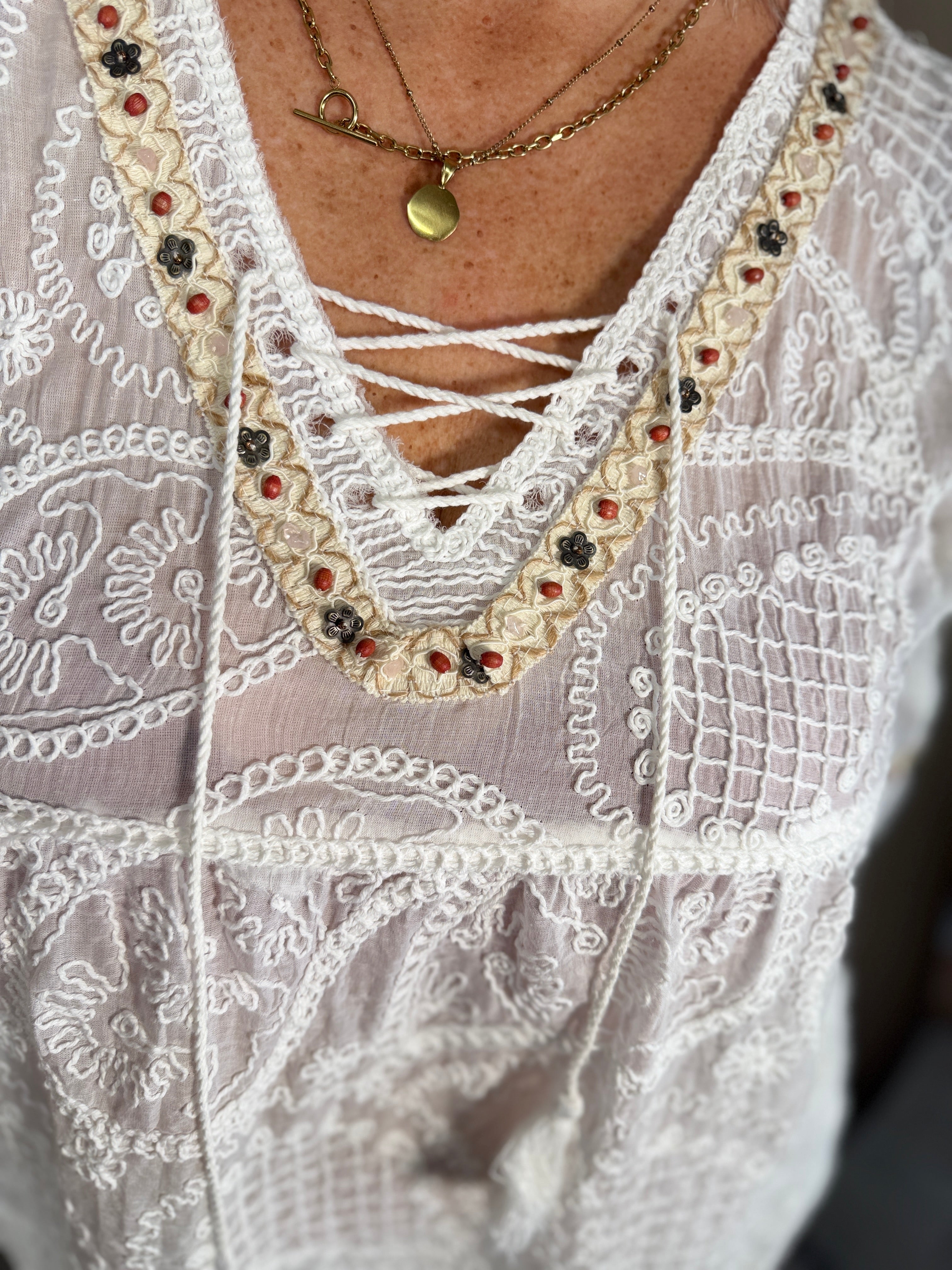 Zante Embroidered Blouse