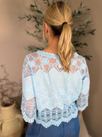 Santorini Lace Trim Top