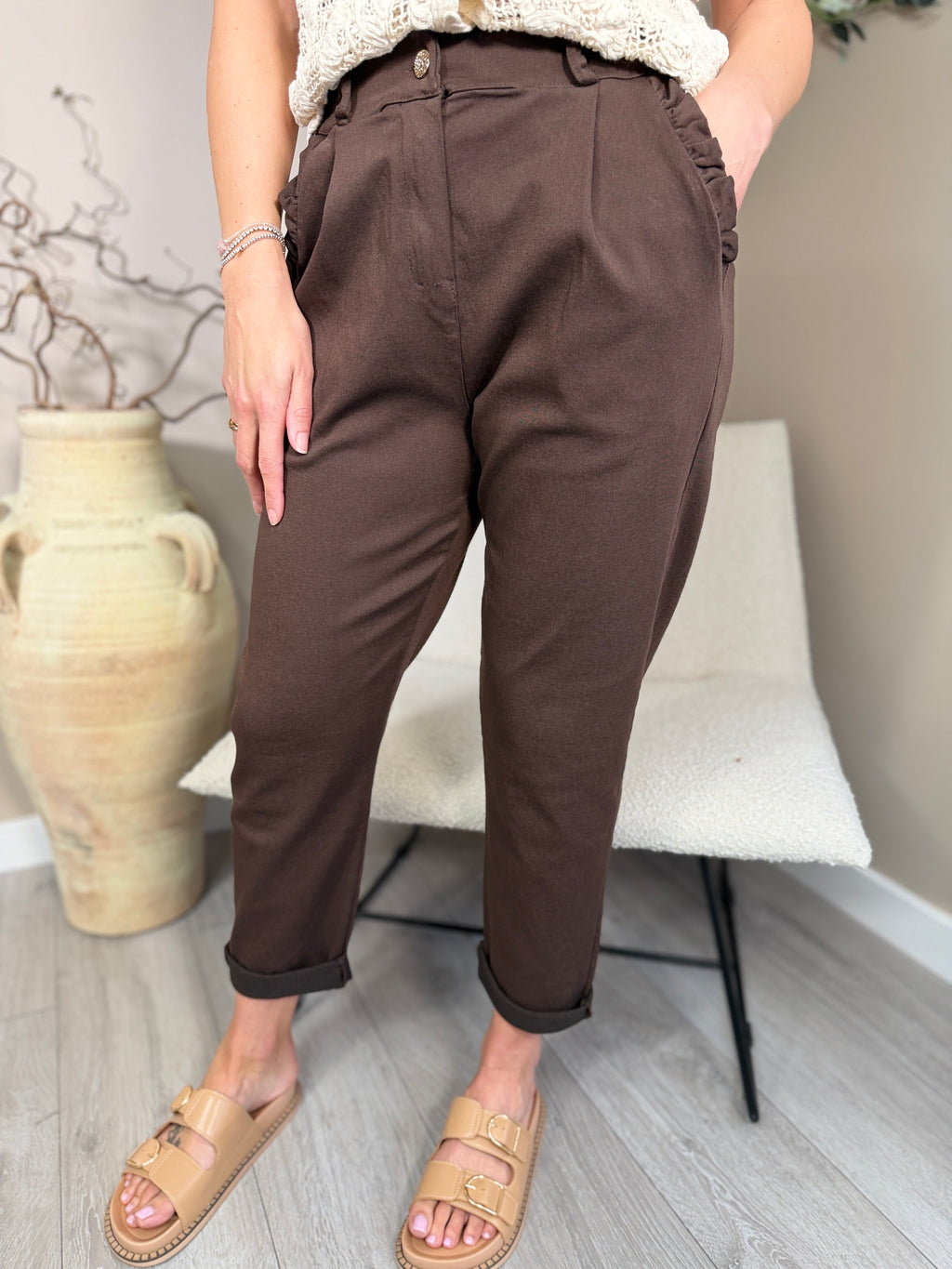 Sorrento Frill Pocket Trousers