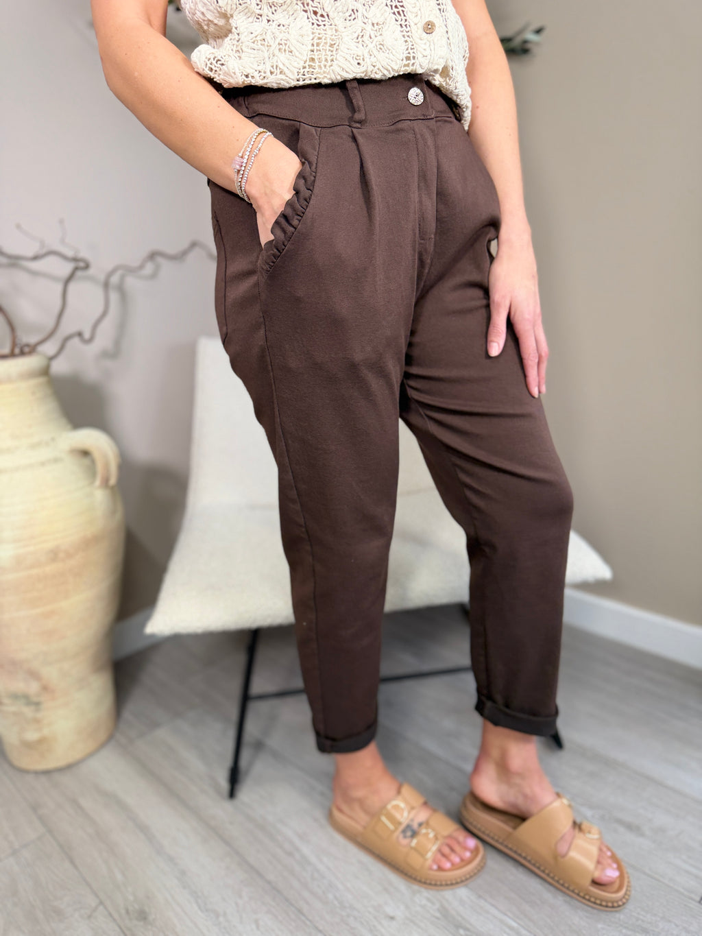 Sorrento Frill Pocket Trousers