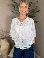 Crete Embroidered Lace Top