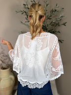Crete Embroidered Lace Top