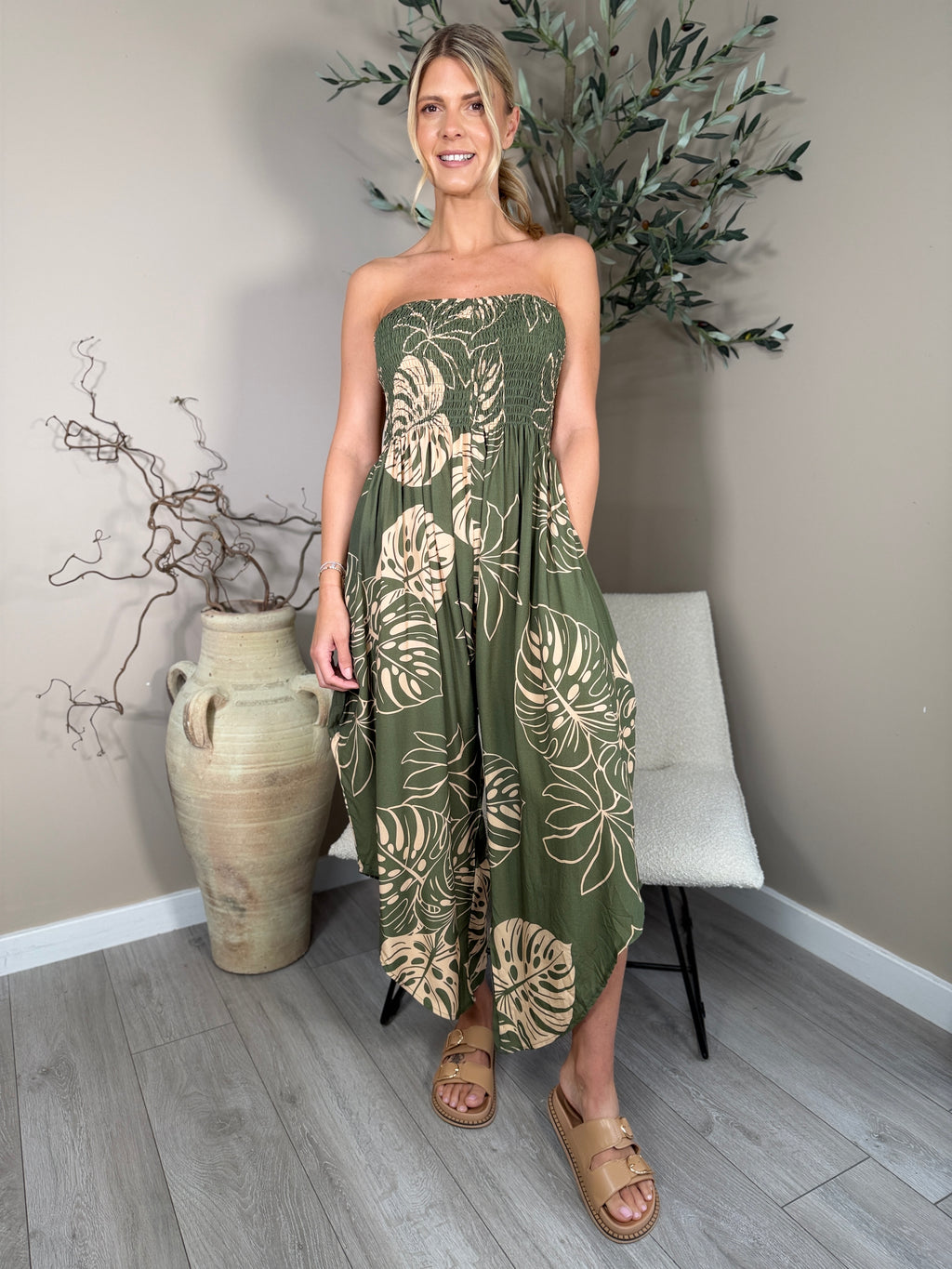Palm Leaf Jumpsuit