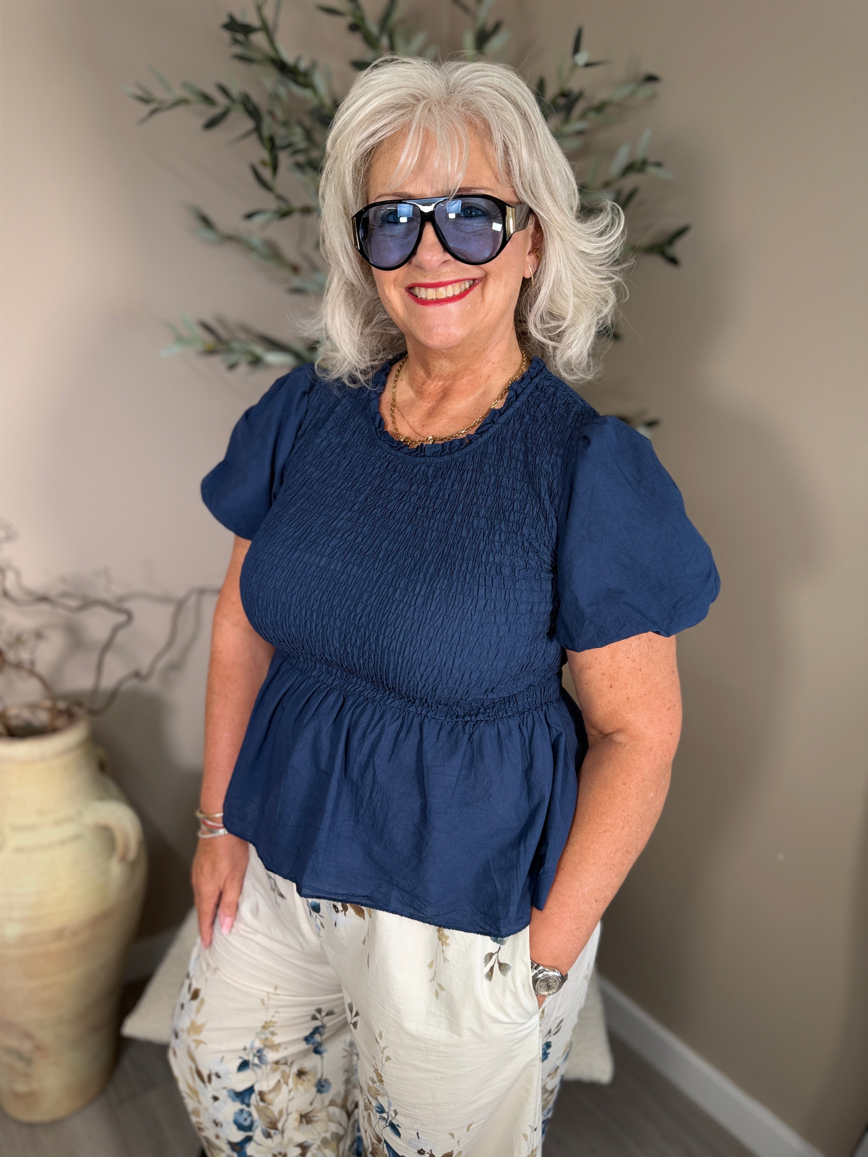 Capri Bubble Sleeve Top