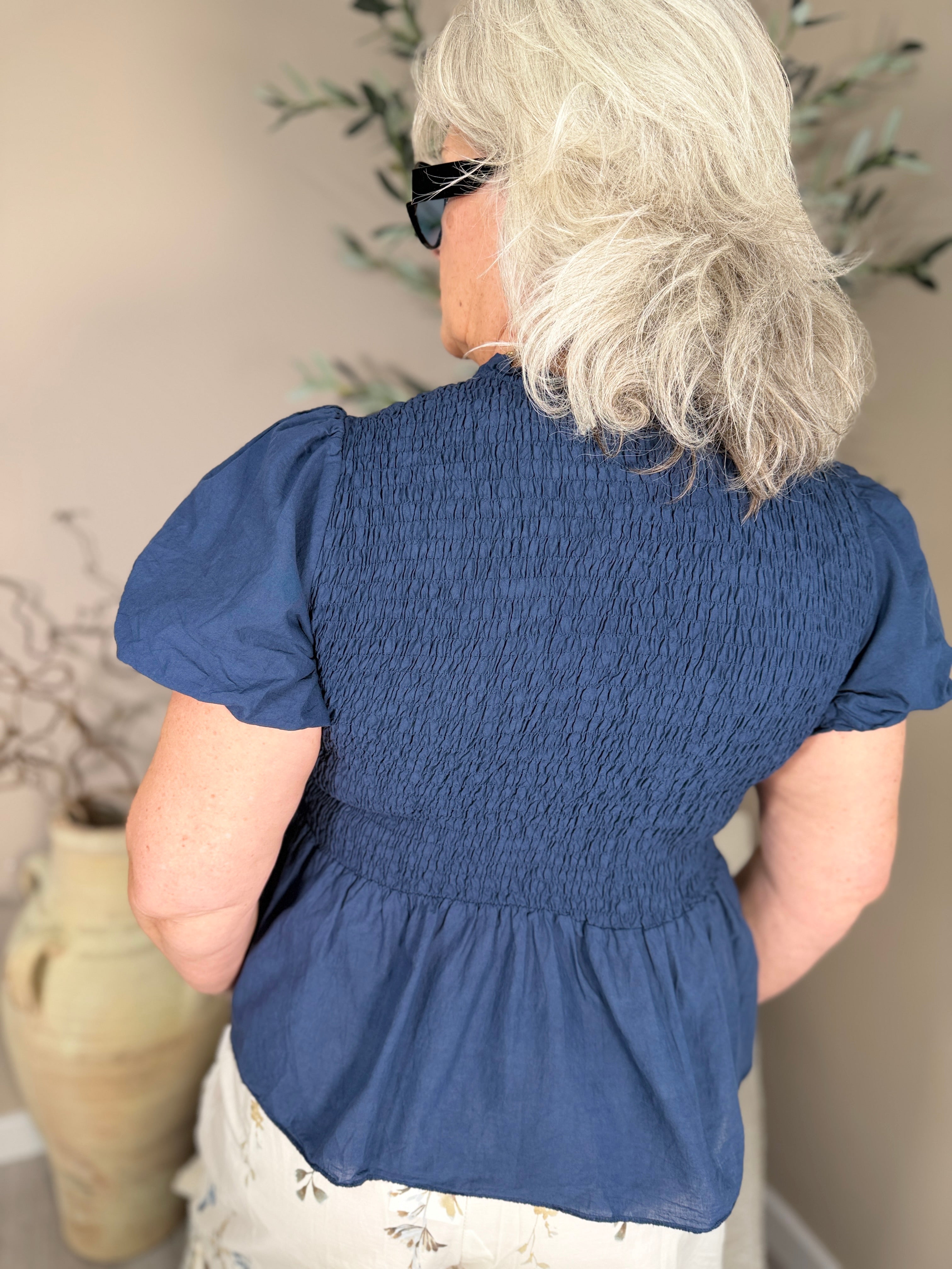 Capri Bubble Sleeve Top