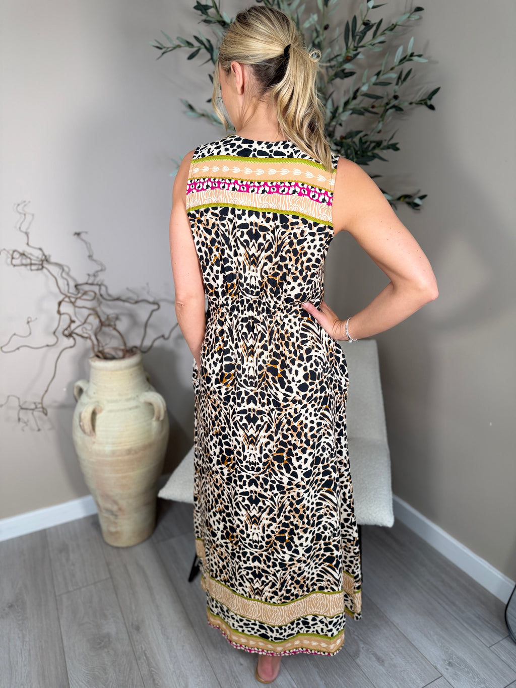 Namibia Animal Print Dress