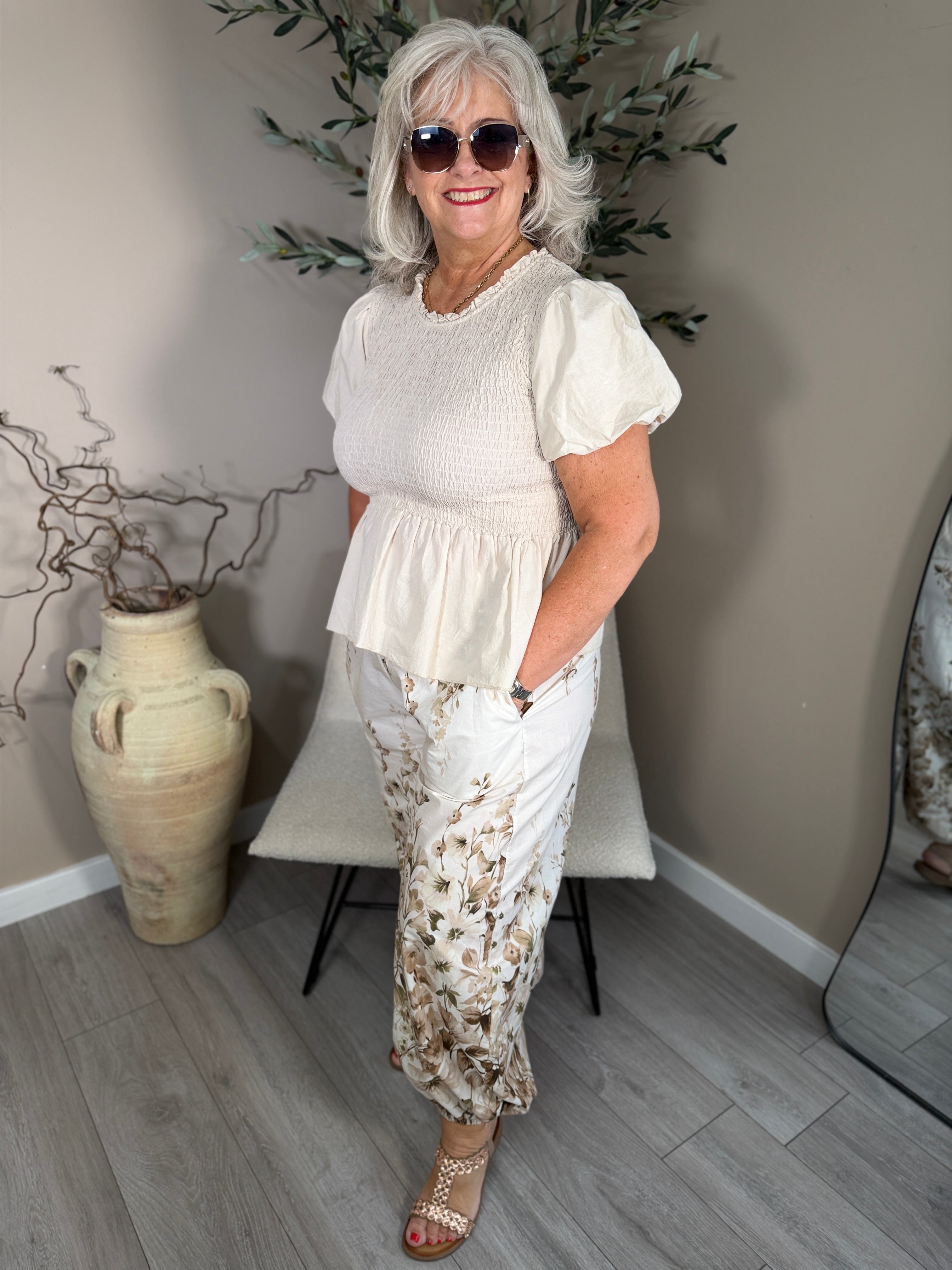 Floral Balloon Trousers