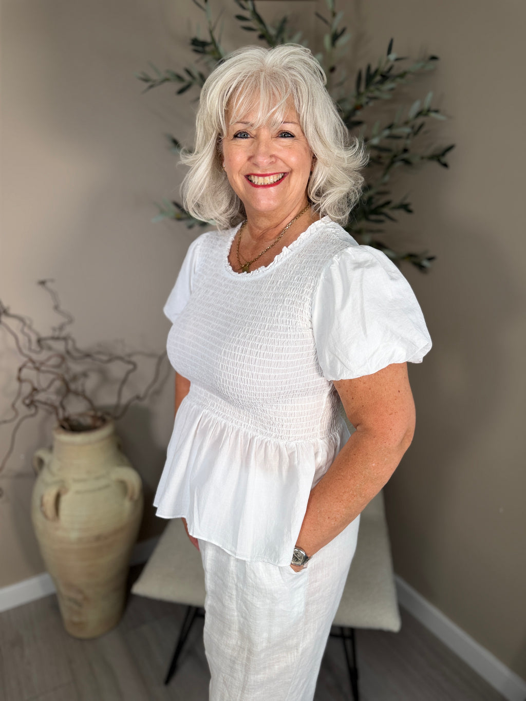 Capri Bubble Sleeve Top