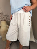 Palma Button Bermuda Shorts
