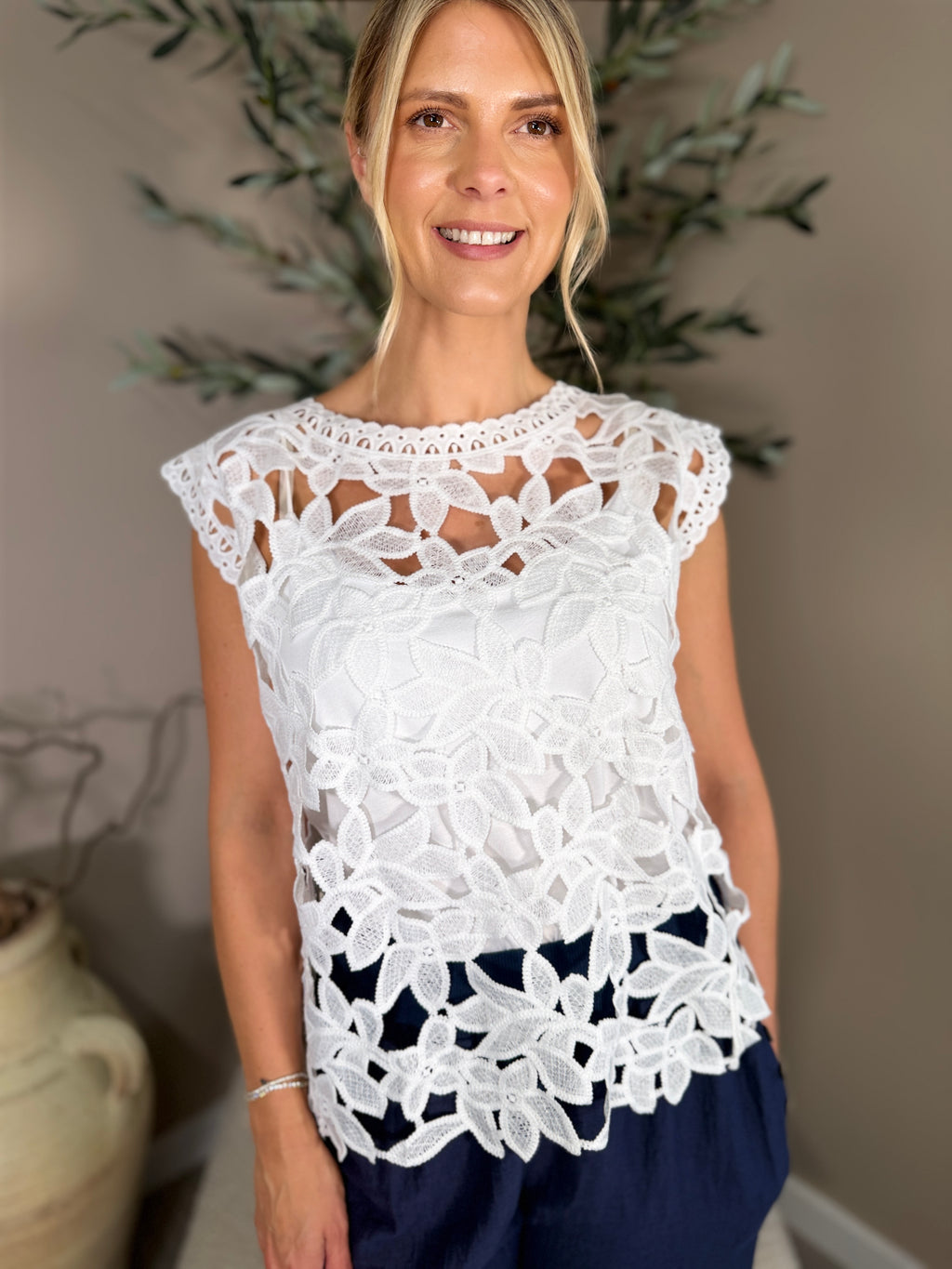 Flower Lace Top