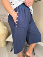 Palma Button Bermuda Shorts