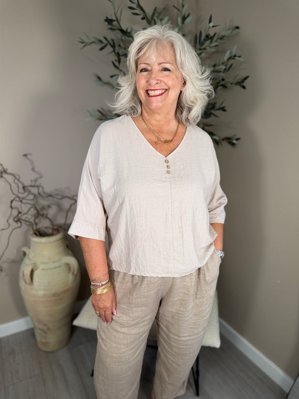Malta V Neck Top