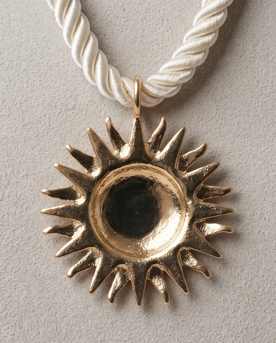 Sun on Rope Necklace
