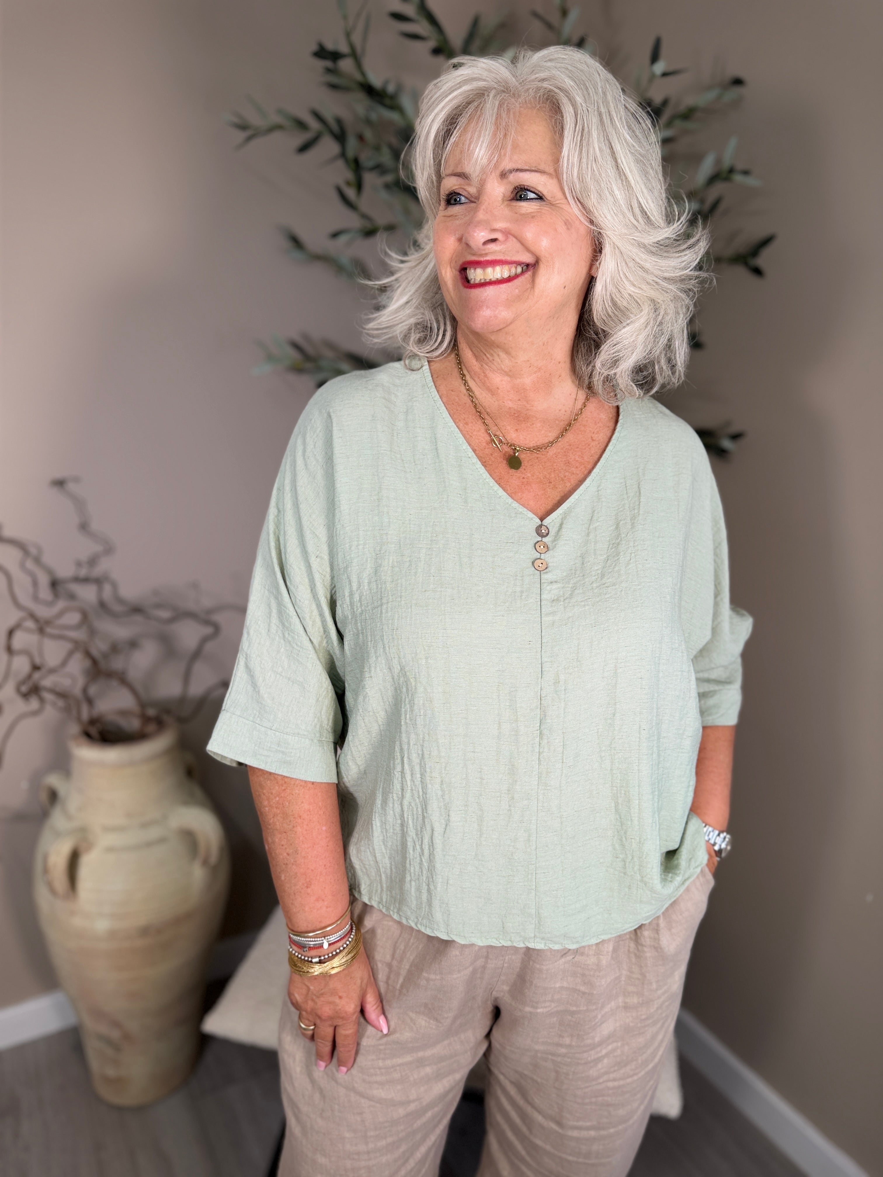 Malta V Neck Top