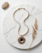 Sun on Rope Necklace