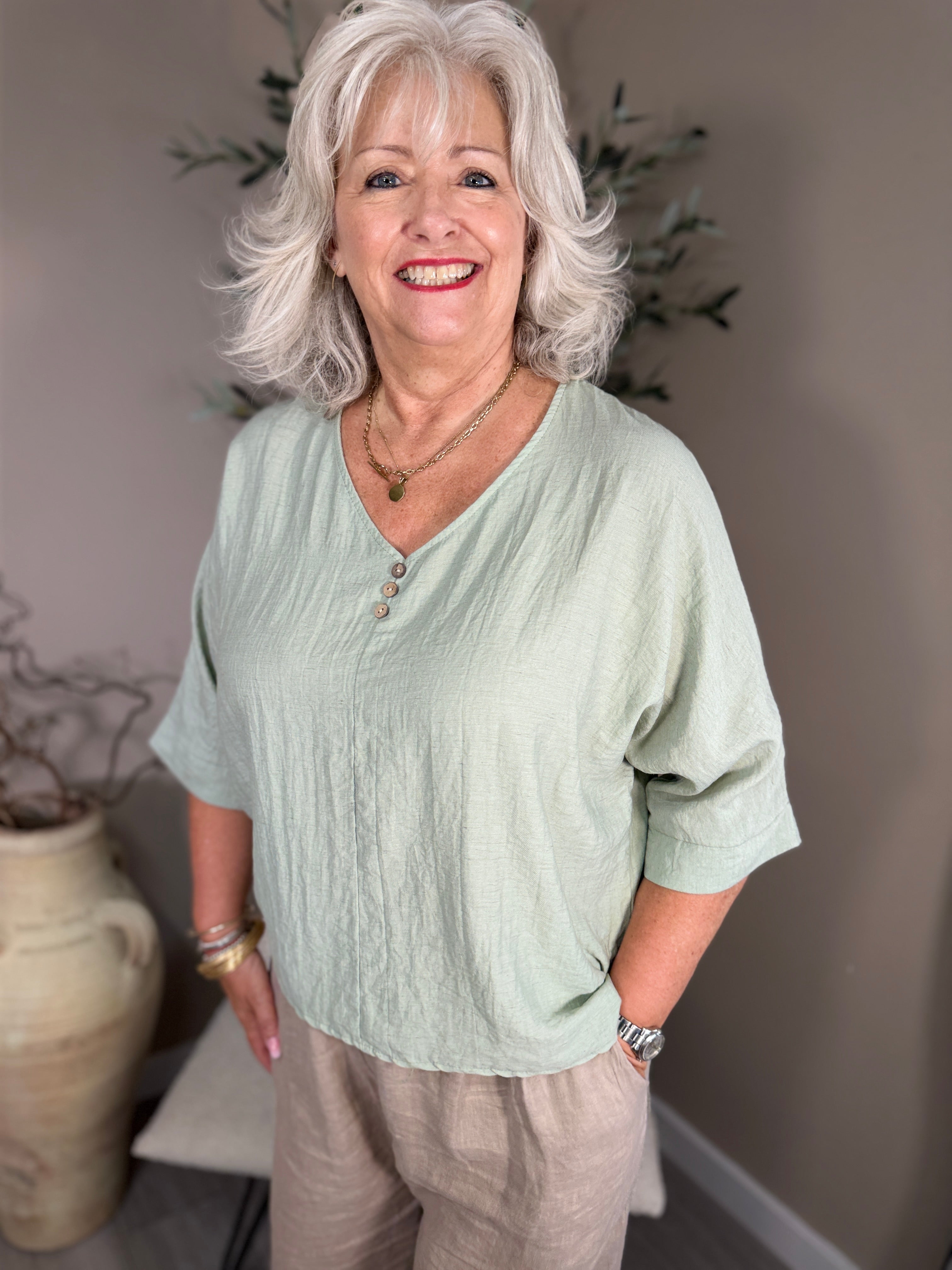 Malta V Neck Top
