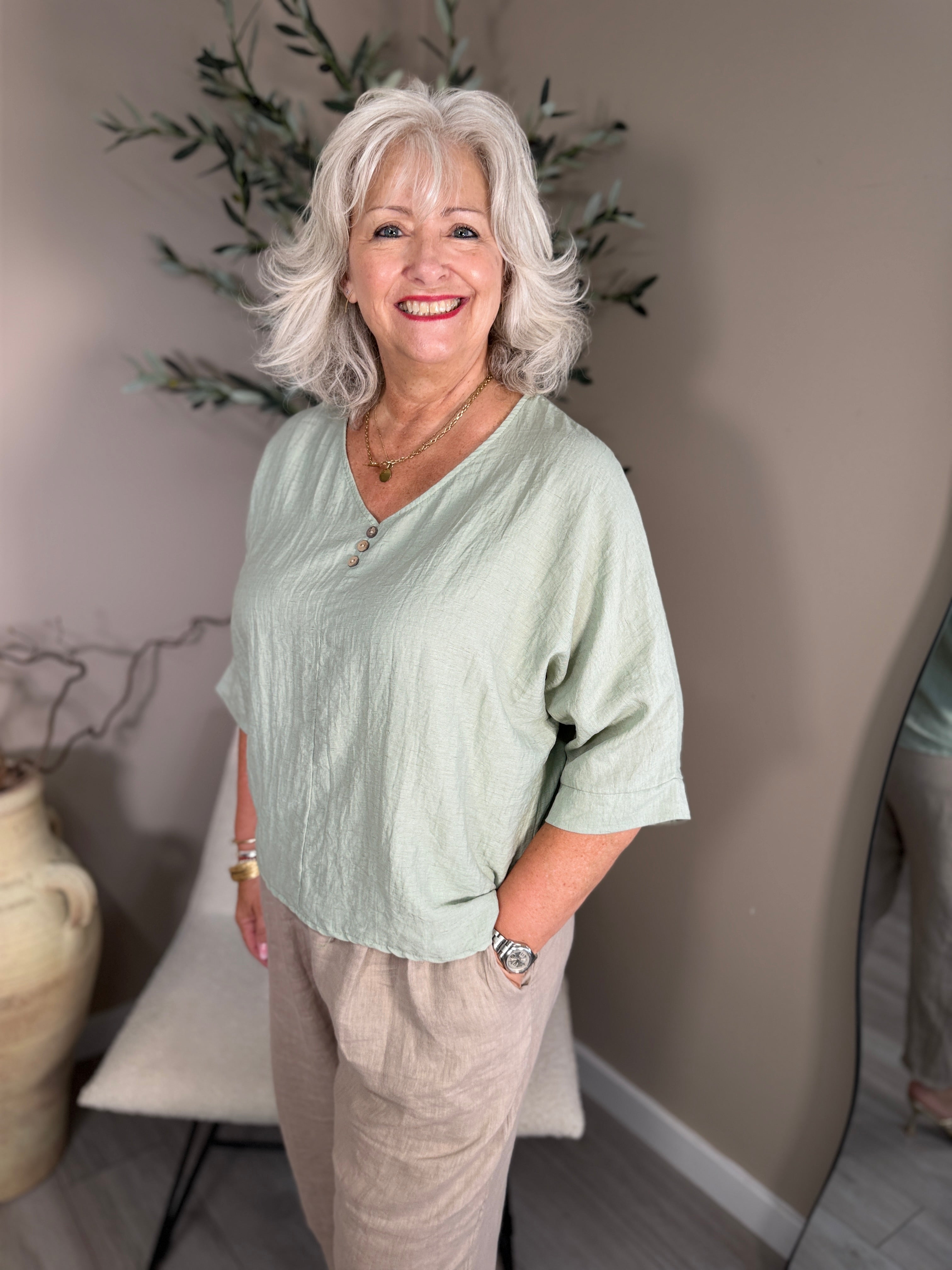 Malta V Neck Top
