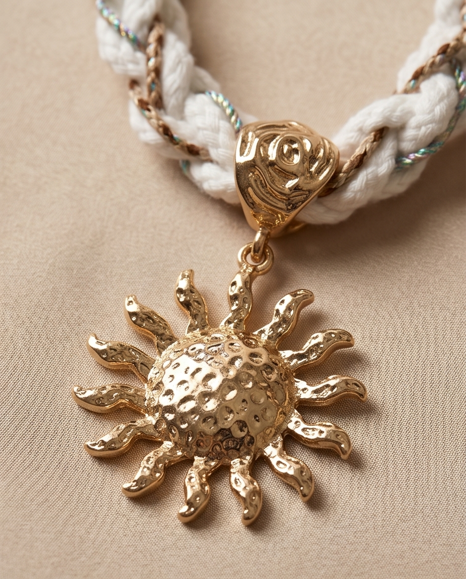 Ra Sun Plait Necklace