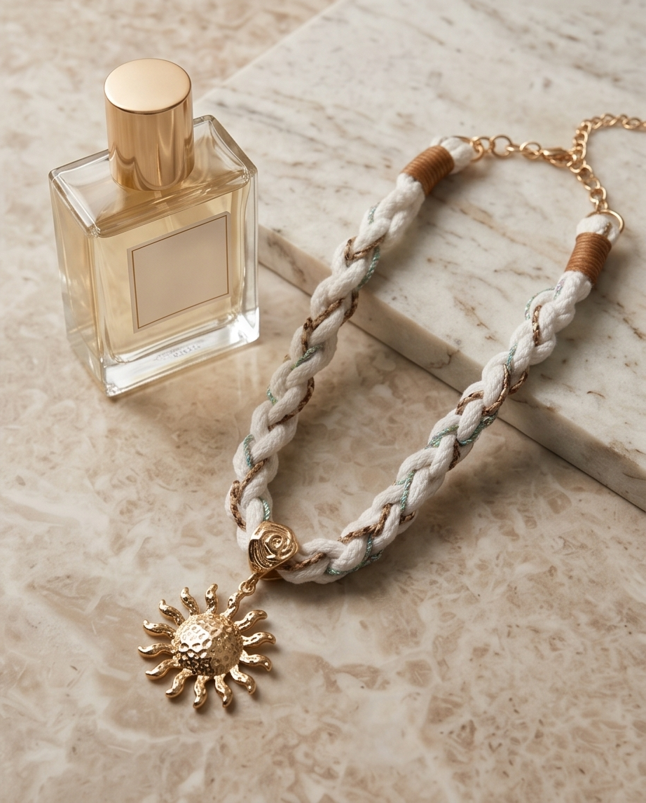 Ra Sun Plait Necklace