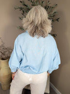 Roma Linen Wrap Blouse