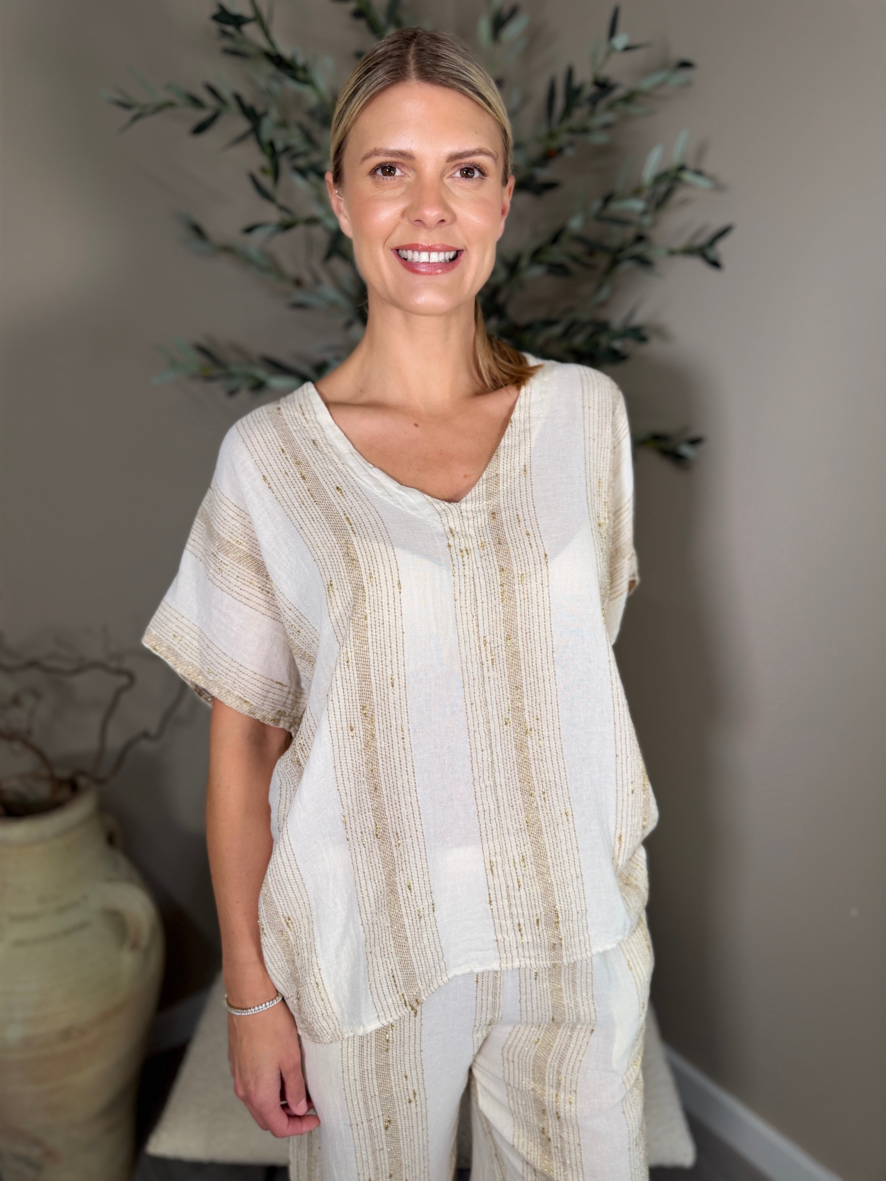 Morocco V Neck Top