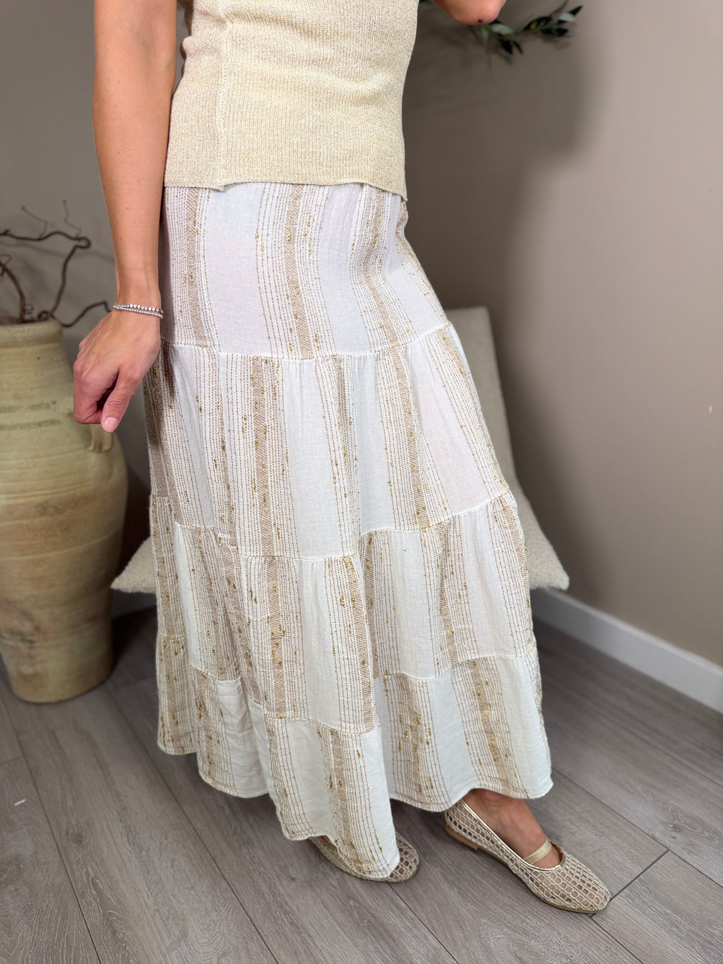 Morocco Tiered Maxi Skirt