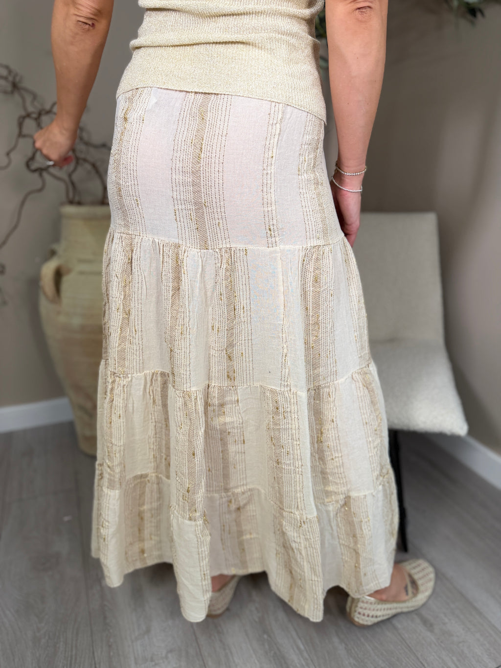 Morocco Tiered Maxi Skirt