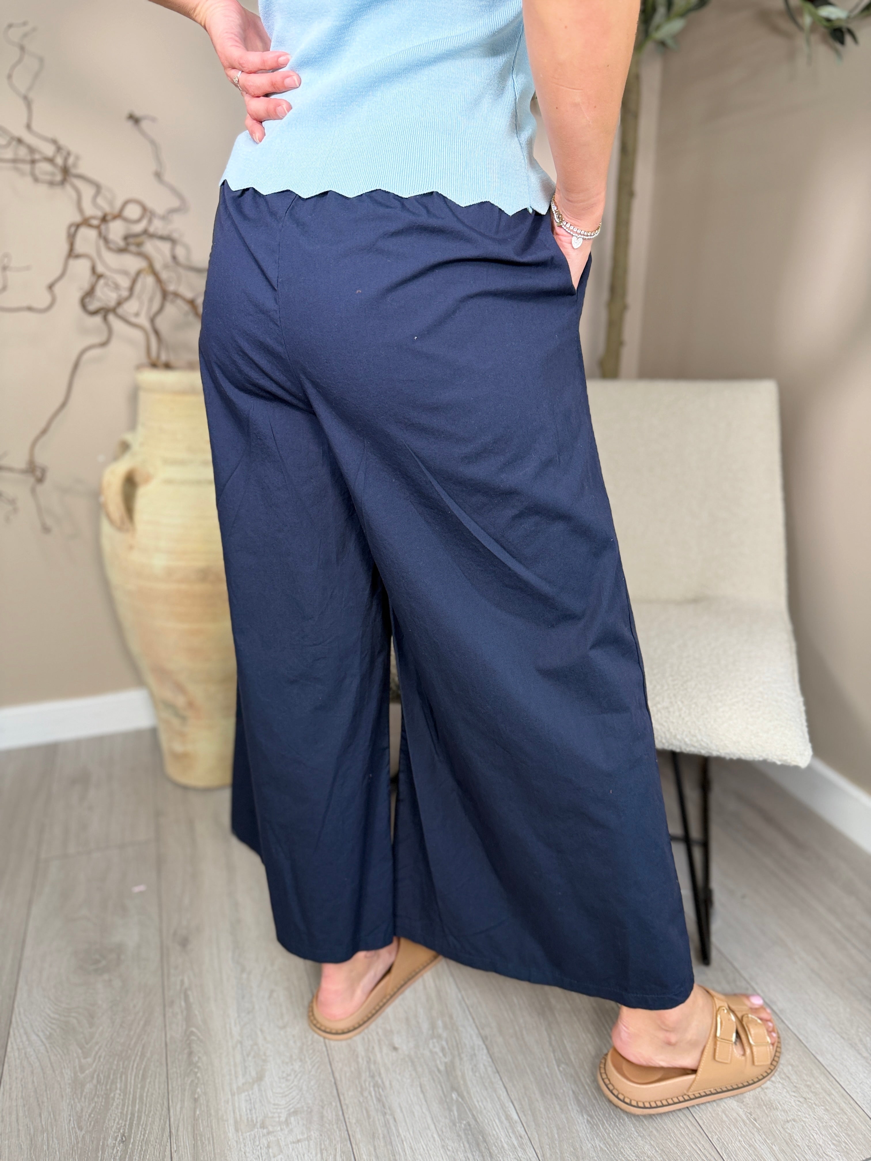St Tropez Cropped Palazzos