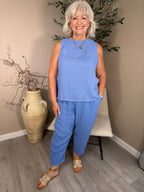Roma Linen Barrel Trousers