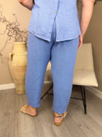 Roma Linen Barrel Trousers