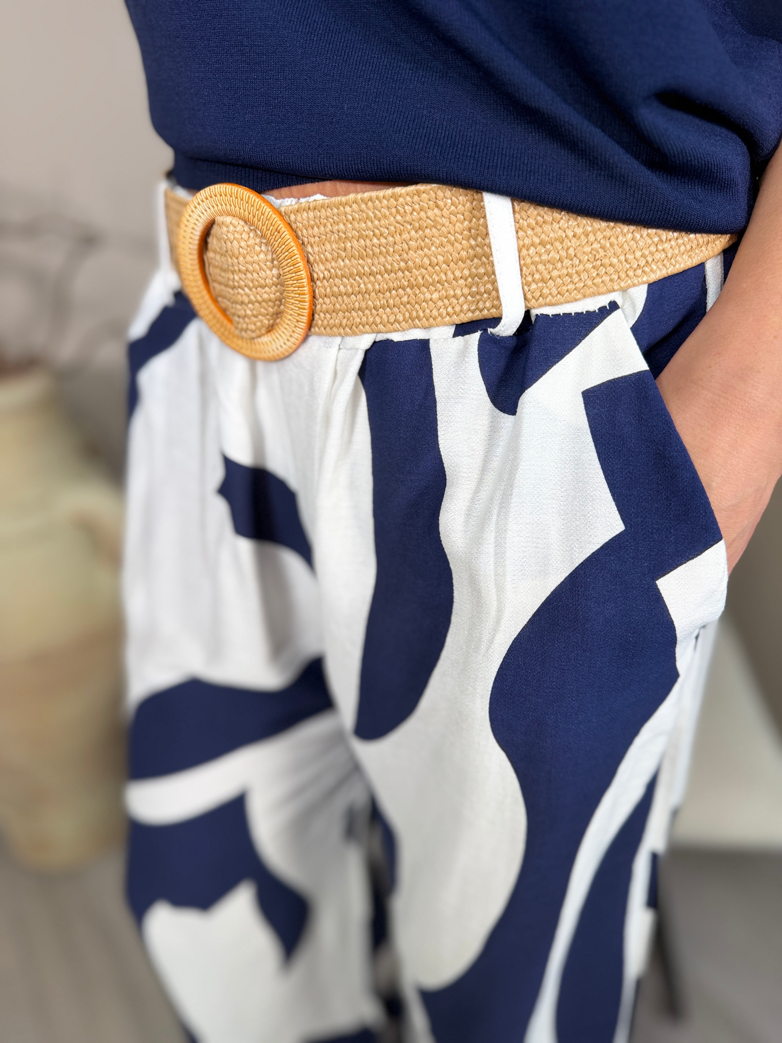 Kos Blue & White Trousers