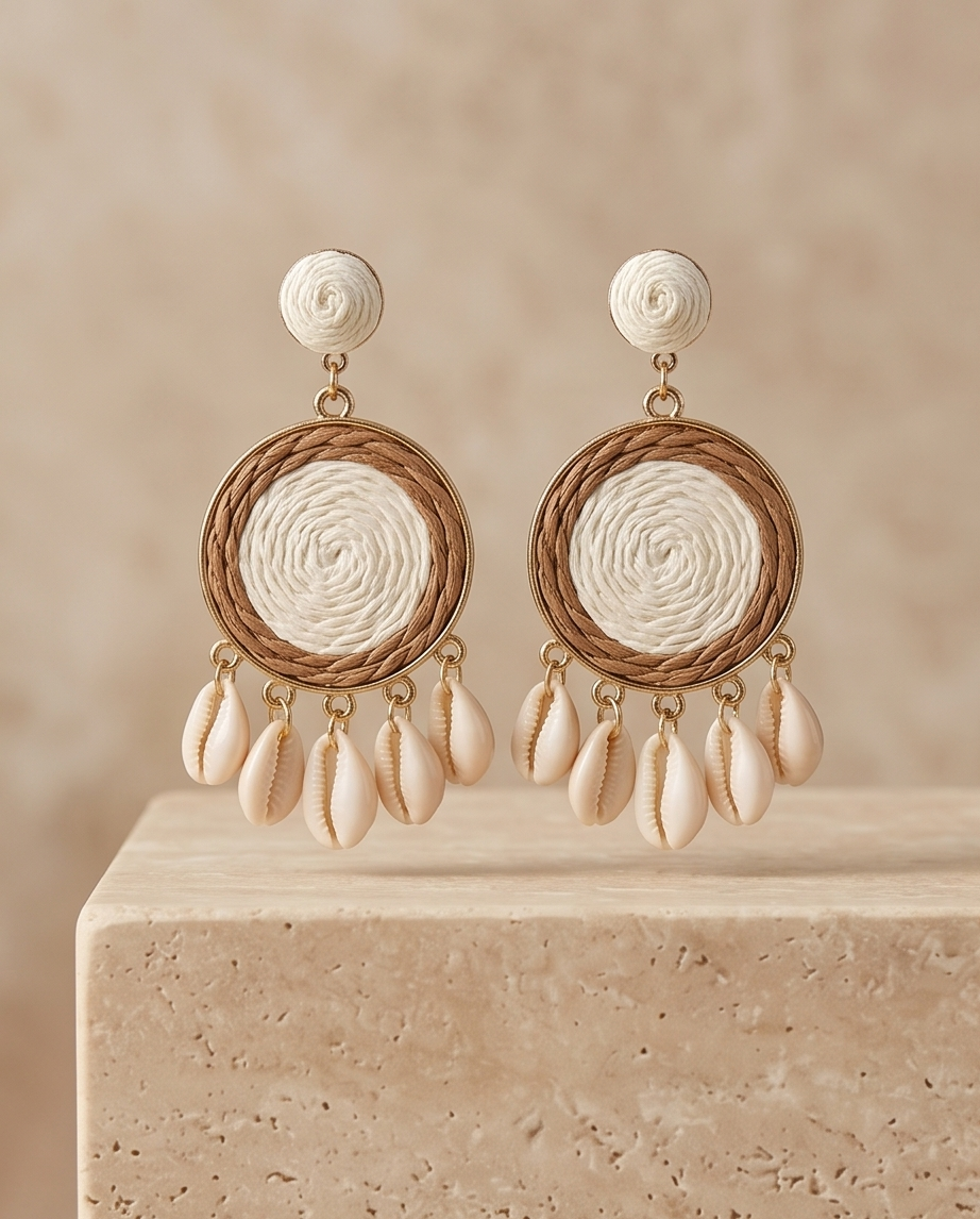 Sea Shell Drop Earrings