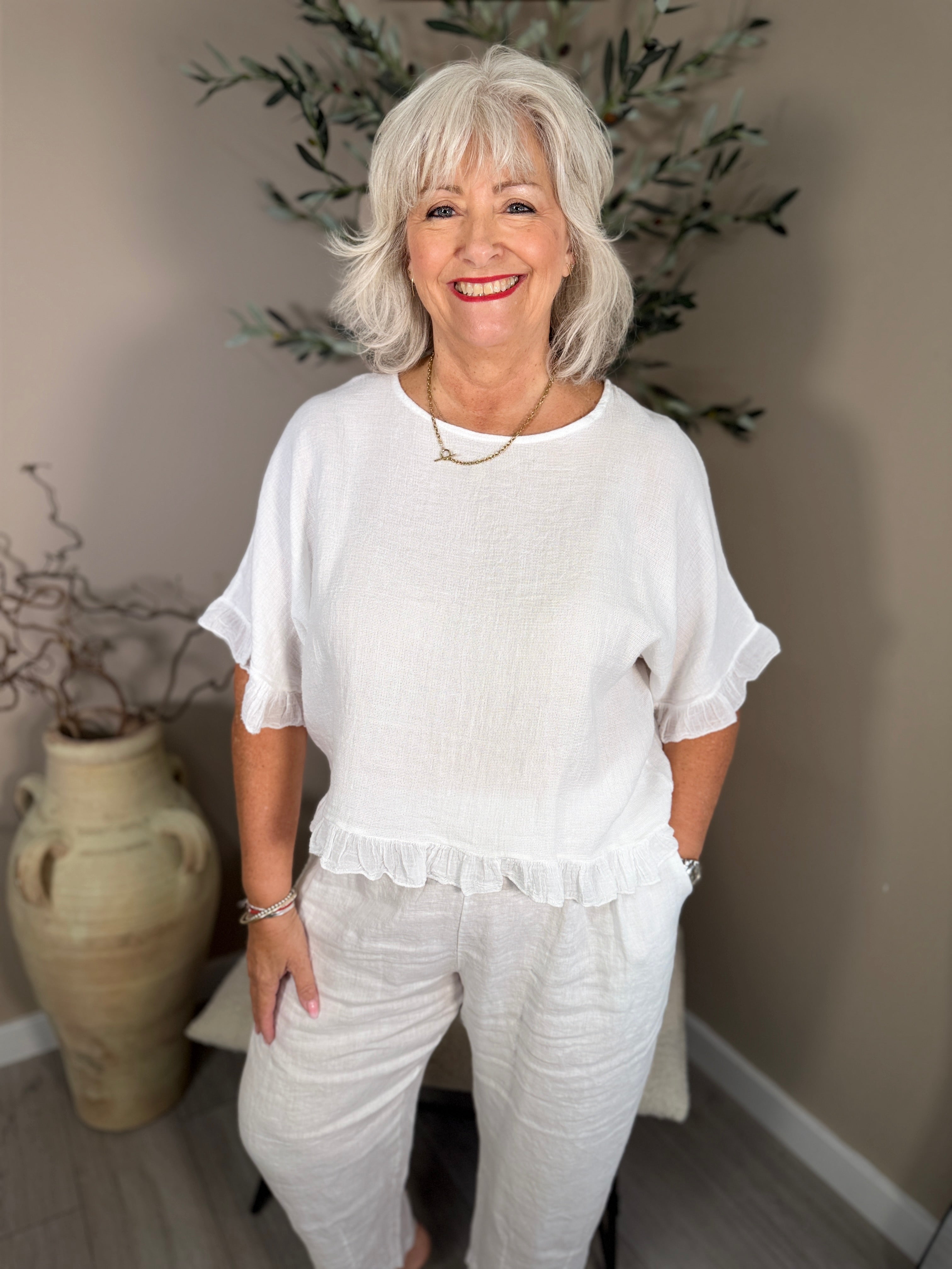 Sicily Frill Top