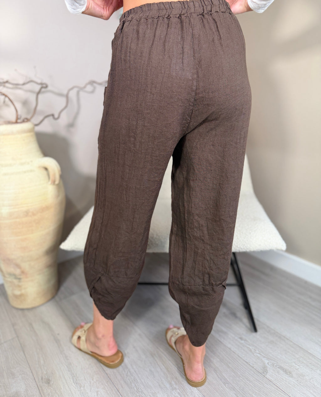 Roma Linen Pocket Trousers